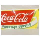 VIEW 3 28X12 PORC. COKE SIGN