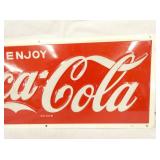 VIEW 3 24X10 EMB. COKE SIGN