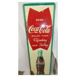 1961 COKE VERTICAL FISHTAIL SIGN