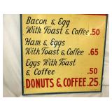 VIEW 3 23X39 ROYAL CROWN MENU SIGN