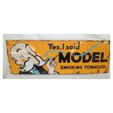 PORC. MODEL CIGAR SIGN