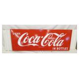 PORC. COKE SLED SIGN W/ FLUTED PANELS