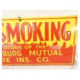 VIEW 3 20X9 EMB. NO SMOKING SIGN