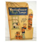 EARLY WESTINGHOUSE CARDBOARD DISPLAY