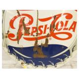 VIEW 3 42IN PORC. PEPSI COLA CAP SIGN