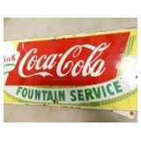 VIEW 2 CLOSEUP PORC. COKE SIGN