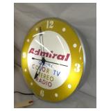 VIEW 3 ADMIRAL DEALER CLOCK 12IN