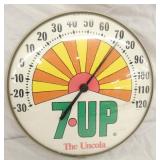 12IN SUNBURST 7UP THERMOMETER