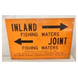 HEAVY METAL INLAND FISHING SIGN 18X12