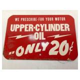 HEAVY METAL CYLINDER OIL SIGN