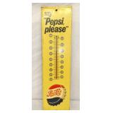 EMB. PEPSI COLA THERMOMETER