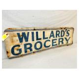 VIEW 2 CLOSEUP WILLARDS SIGN