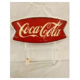 COCA-COLA FISHTAIL RACK SIGN 