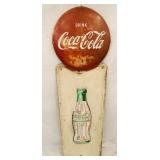 COCA-COLA PILLAR SIGN W/CAP 16X55 