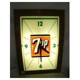 7UP PLASTIC CLOCK