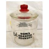 TOMS STORE JAR W/ LID