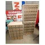 BRASS FRONT POSTAL CABINETS