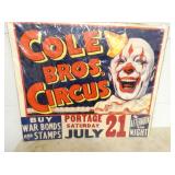 COLE BROS. CIRCUS POSTER