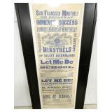1870 SAN FRANCISCO MINSTRELS ADV.