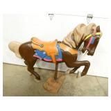 EARLY CAROUSEL HORSE W/ GLASS EYES