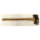 MARKED BLACK RAVEN DOUBLE EDGE AXE