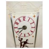 VIEW 2 CLOSEUP DECO LIGHTED CLOCK