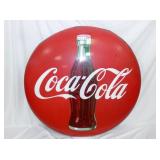 48IN PORC. COKE BUTTON W/ BOTTLE
