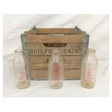 WOODEN GUILFORD DAIRY MILK BOX