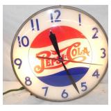 PEPSI COLA DOUBLE DOT PAM CLOCK