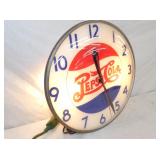 VIEW 3 LEFT SIDE LIGHTED PEPSI CLOCK