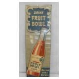 DRINK FRUIT BOWL TIN TACKER SIGN