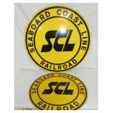 SEABOARD COAST LINE RAILROAD SIGNS