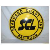 VIEW 2 CLOSE UP 30IN. SEABOARD RR SIGN