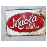 36X24 DOUBLE SIDED MAOLA ICE CREAM SIGN