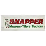 EMB. SNAPPER MOWERS SELF FRAMED SIGN