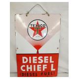 TEXACO DIESEL CHIEF L PUMP PLATE
