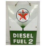 PORC. TEXACO DIESEL FUEL 2 PUMP PLATE
