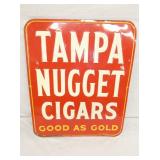 1964 EMB. TAMPA NUGGET CIGARS SIGN