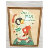 HAVE A KOOL CHRISTMAS CARDBOARD SIGN