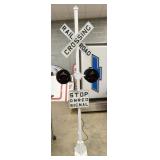 8FT. TALL RAILROAD CROSSING SIGN/LIGHT