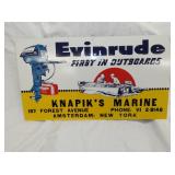 EMB. EVINRUDE OUTBOARD MARINE SIGN