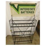 VIEW 3 SIDE 2 BATTERIES RACK W/ SIGN