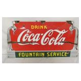 1939 PORC. DRINK COKE FOUNTAIN SIGN