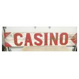 WOODEN DS CASINO SIGN