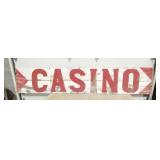 VIEW 3 SIDE 2 WOODEN CASINO SIGN