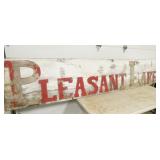 VIEW 2 CLOSEUP MASONITE LETTERS 120X24