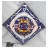 21IN PAM CHEVROLET SALES SERVICE CLOCK