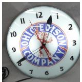 15IN OHIO EDISON LIGHTUP CLOCK W/ REDI