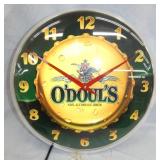 15IN PLASTIC ODOULS BREW LIGHTUP CLOCK