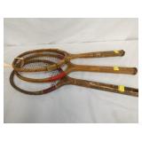 EARLY TENNIS RACKETS